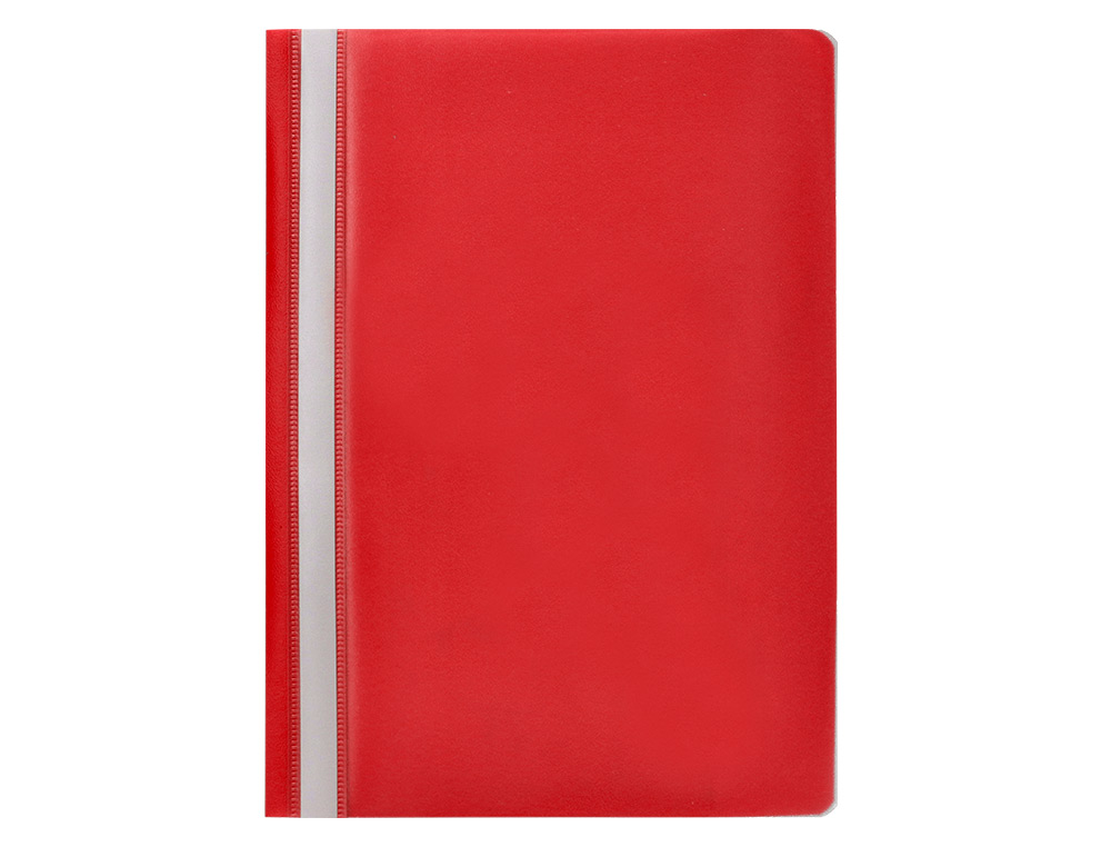 CHEMISE PRÉSENTATION Q-CONNECT À LAMELLES POLYPROPYLÈNE 18/100E DOCUMENT PERFORÉ A4 30F PORTE-ÉTIQUETTE COLORIS ROUGE