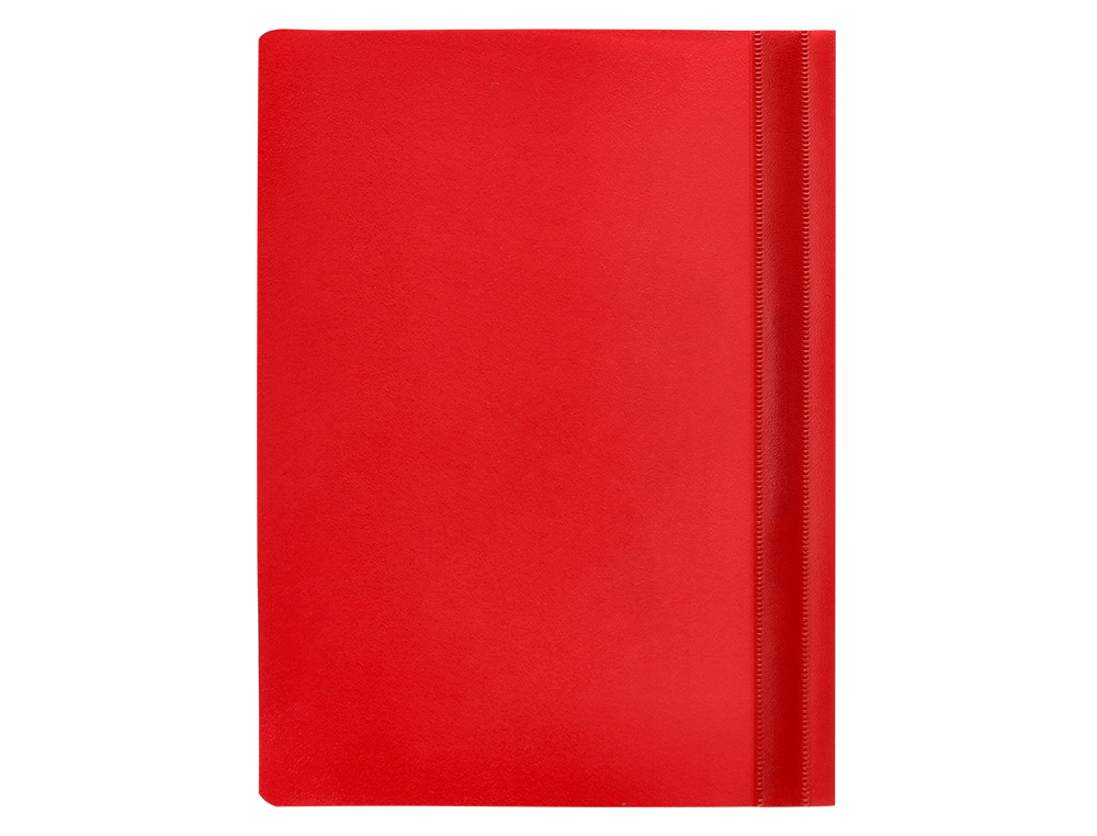CHEMISE PRÉSENTATION Q-CONNECT À LAMELLES POLYPROPYLÈNE 18/100E DOCUMENT PERFORÉ A4 30F PORTE-ÉTIQUETTE COLORIS ROUGE