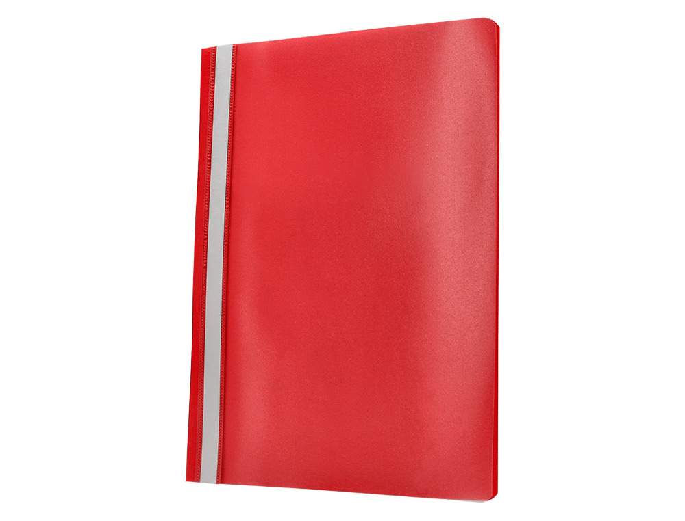 CHEMISE PRÉSENTATION Q-CONNECT À LAMELLES POLYPROPYLÈNE 18/100E DOCUMENT PERFORÉ A4 30F PORTE-ÉTIQUETTE COLORIS ROUGE
