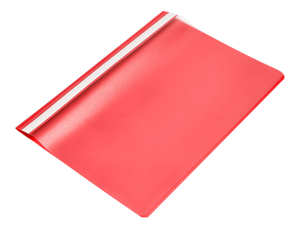 CHEMISE PRÉSENTATION Q-CONNECT À LAMELLES POLYPROPYLÈNE 18/100E DOCUMENT PERFORÉ A4 30F PORTE-ÉTIQUETTE COLORIS ROUGE