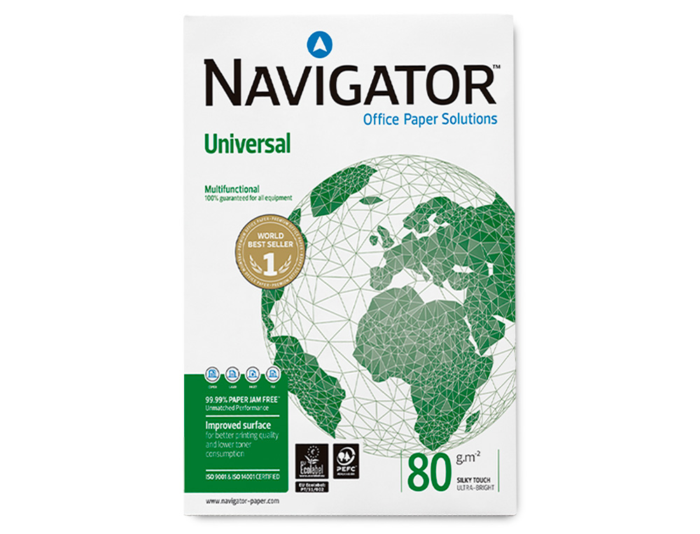 PAPIER NAVIGATOR MULTIFONCTION UNIVERSAL A3 80G BLANCHEUR 169 OPACITÉ 95 RIGIDITÉ 120 QUALITÉ SUPÉRIEURE 500 FEUILLES