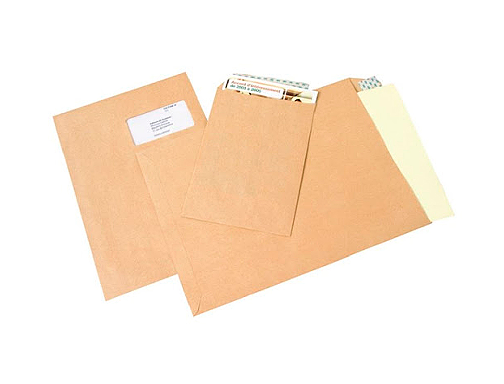 POCHETTE KRAFT GPV ADHSIVE CONOMIQUE 24 260X330MM 90G SACHET 25 UNITS