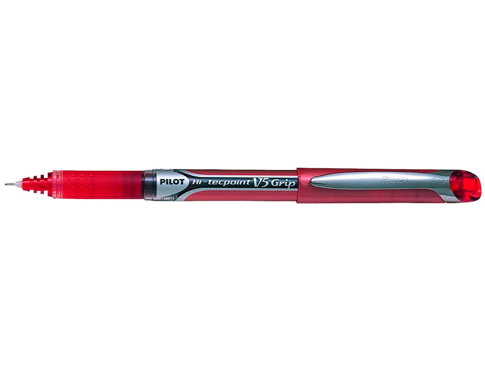 STYLO PILOT V5 GRIP ÉCRITURE FINE 0.3MM CLIP MÉTAL GRIP PRÉHENSION NIVEAU ENCRE LIQUIDE VISIBLE 1600M ÉCRITURE ROUGE