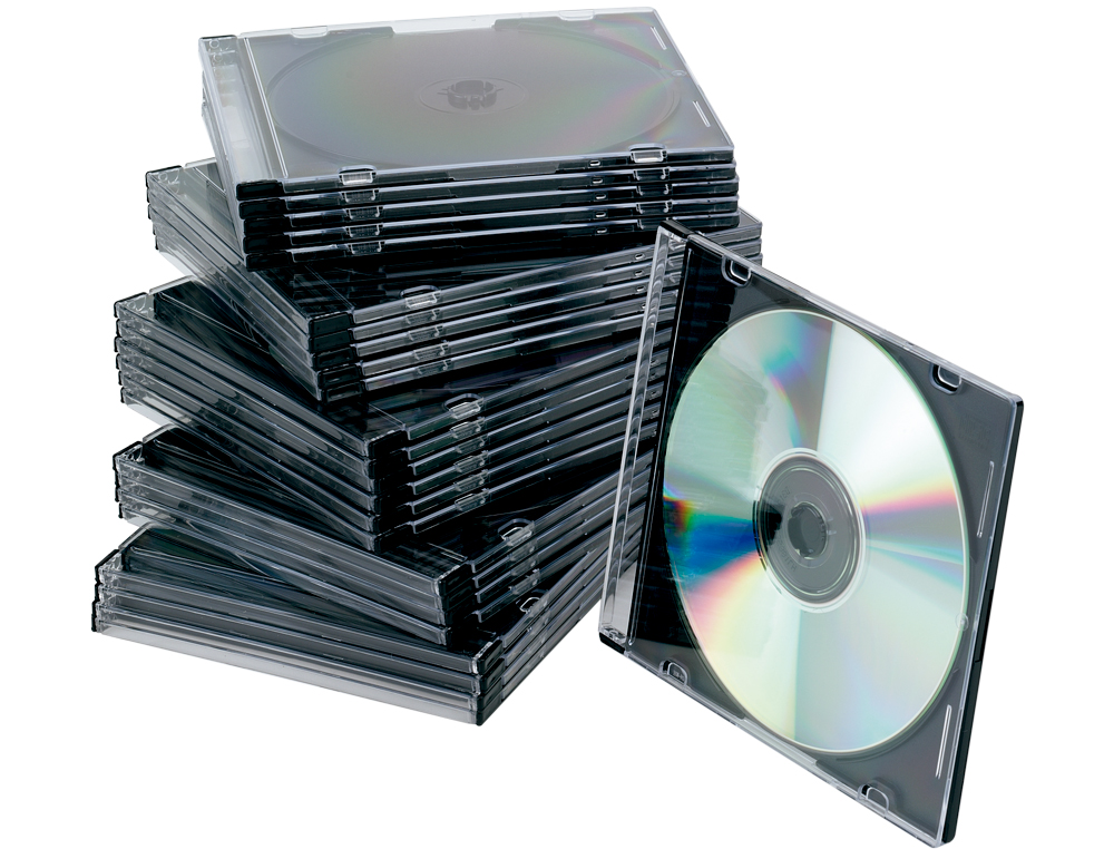 BOÎTIER CD/DVD Q-CONNECT SLIM COLORIS NOIR BOÎTE 25 UNITÉS