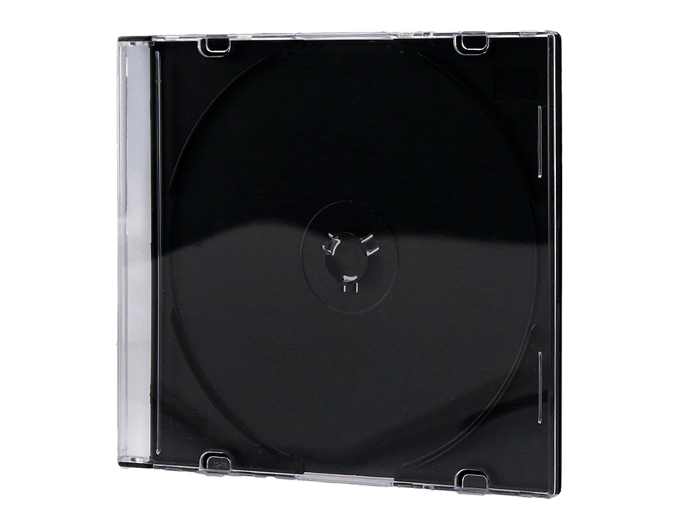 BOÎTIER CD/DVD Q-CONNECT SLIM COLORIS NOIR BOÎTE 25 UNITÉS