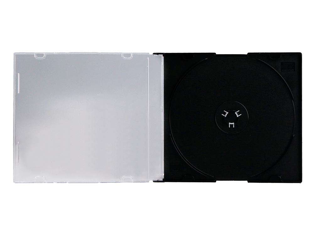 BOÎTIER CD/DVD Q-CONNECT SLIM COLORIS NOIR BOÎTE 25 UNITÉS