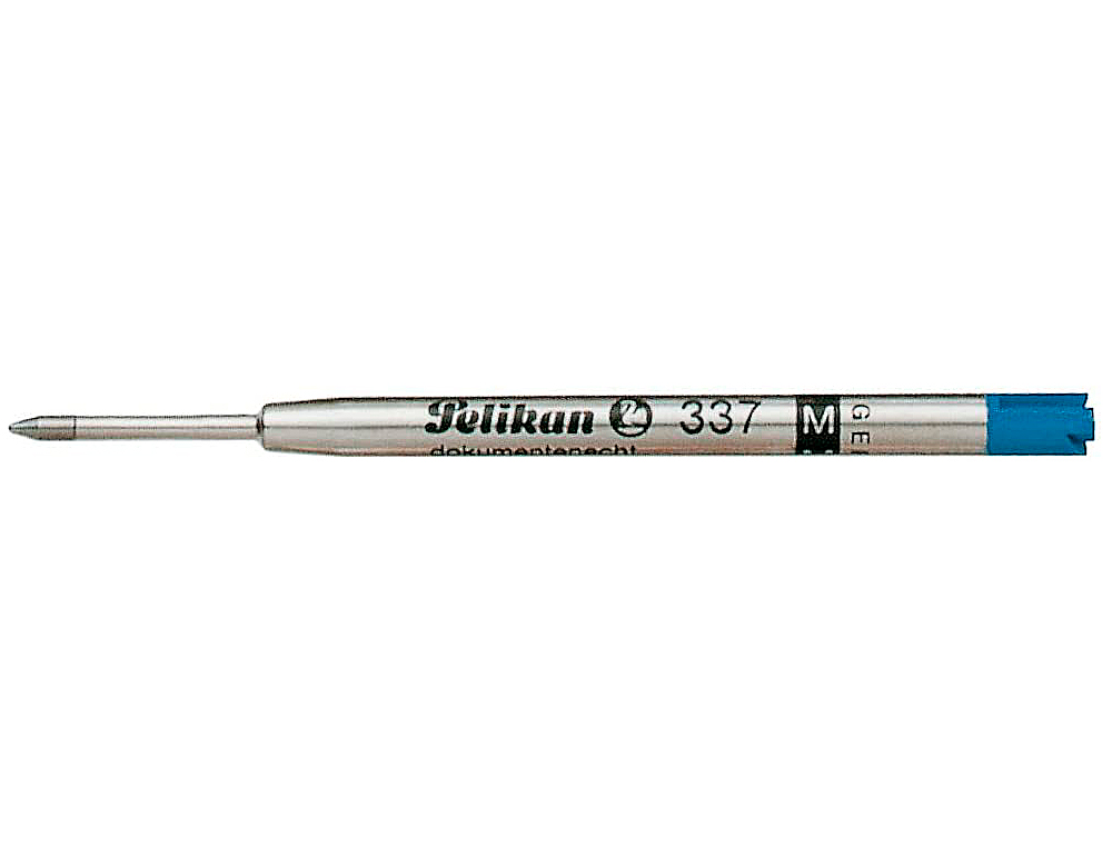 RECHARGE PELIKAN STYLO-BILLE MÉTAL LARGEUR MOYENNE COLORIS BLEU