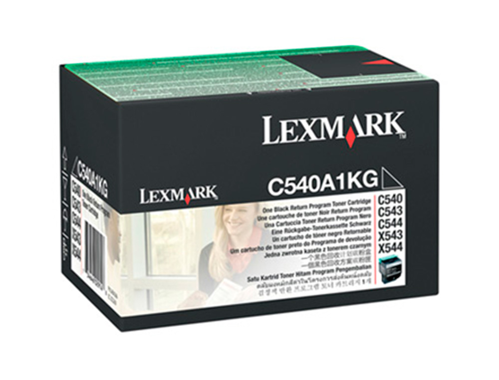 TONER LASER LEXMARK C540/C543/C544/X543/X544 C540A1KG COULEUR NOIR 1000P