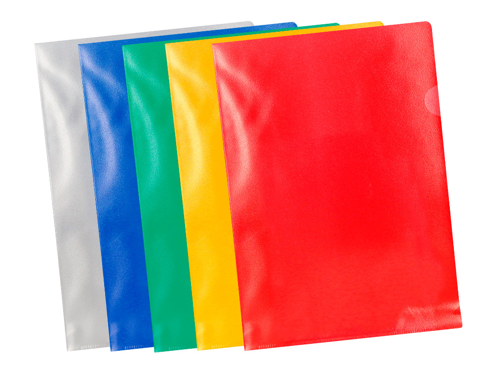 POCHETTE COIN Q-CONNECT POLYPROPYLÈNE GRAINÉ ÉCONOMIQUE 12/100E COLORIS ASSORTIS TRANSPARENT BOÎTE 100 UNITÉS