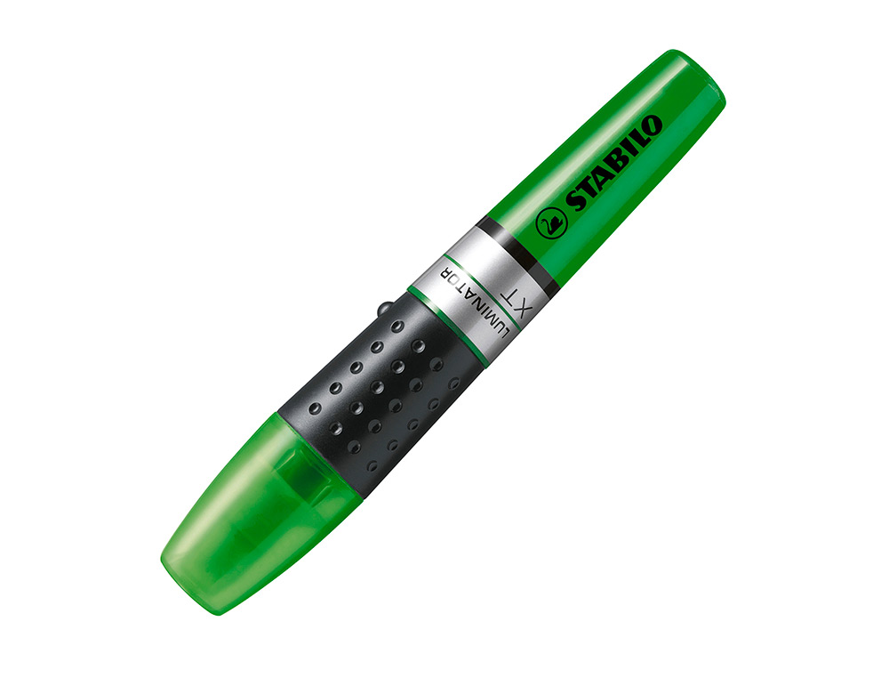 SURLIGNEUR STABILO LUMINATOR TRAC 2/5MM ENCRE LIQUIDE NIVEAU VISIBLE BASE ERGONOMIQUE COULEUR VERT