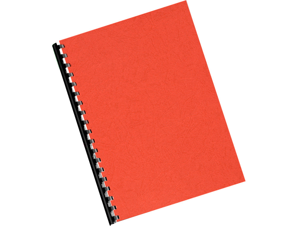 COUVERTURE Q-CONNECT CARTON 250G GRAIN CUIR POUR RELIURE FORMAT A4 COLORIS ROUGE PAQUET 100 UNITÉS