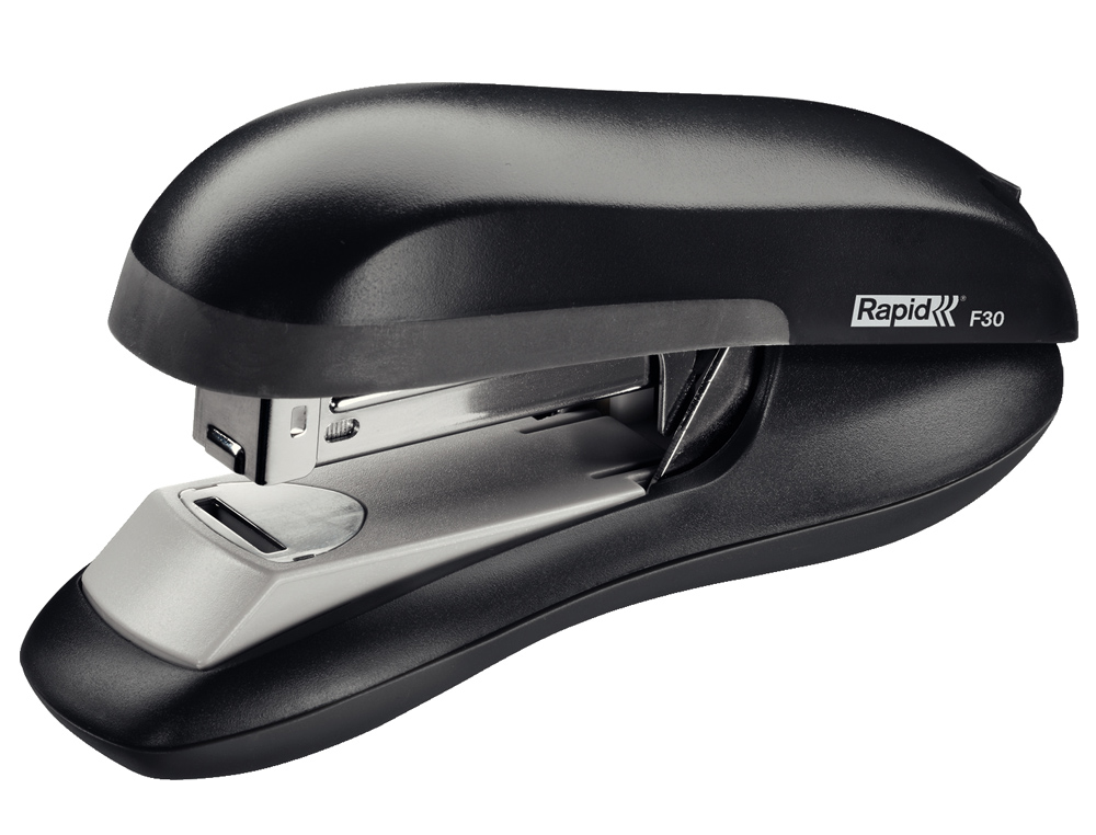 AGRAFEUSE RAPID FLATCLINCH F30 46X79X148MM 30 FEUILLES AGRAFES 24/6 ET 26/6 COLORIS NOIR