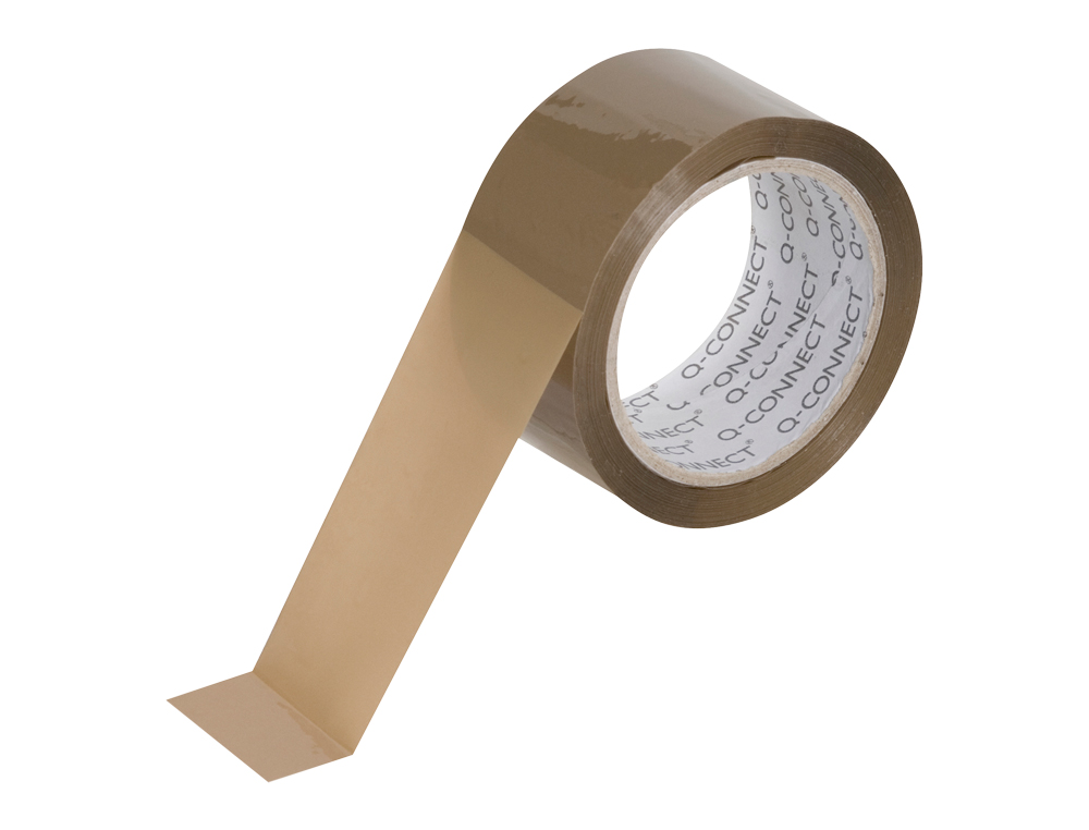 RUBAN ADHESIF Q-CONNECT POLYPROPYLENE 60 MICRONS SANS SOLVANT RECYCLABLE SILENCIEUX 50MMX66M COLORIS HAVANE