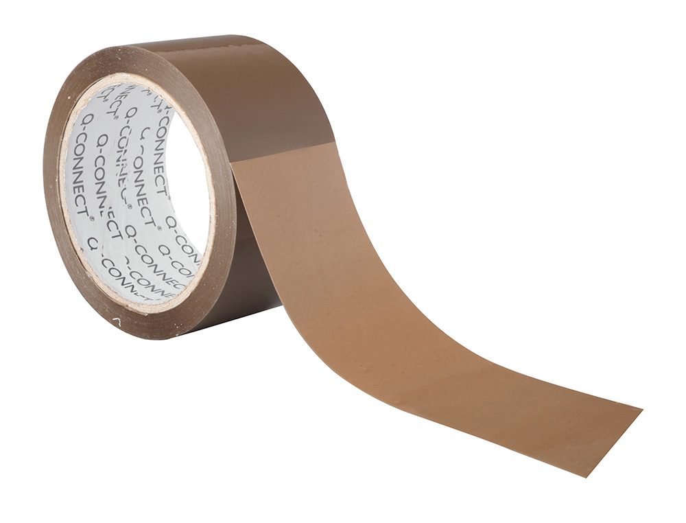 RUBAN ADHESIF Q-CONNECT POLYPROPYLENE 60 MICRONS SANS SOLVANT RECYCLABLE SILENCIEUX 50MMX66M COLORIS HAVANE