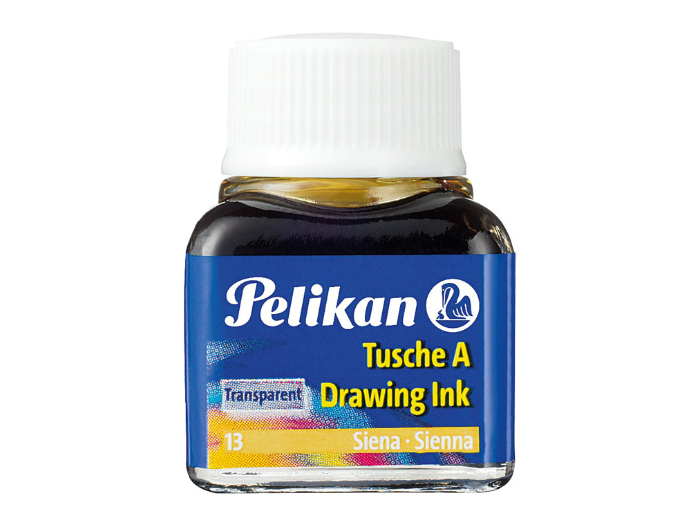 ENCRE DE CHINE PELIKAN TIRE-LIGNES PLUMES DESSINATEUR PINCEAUX COULEUR JAUNE FLACON 10ML