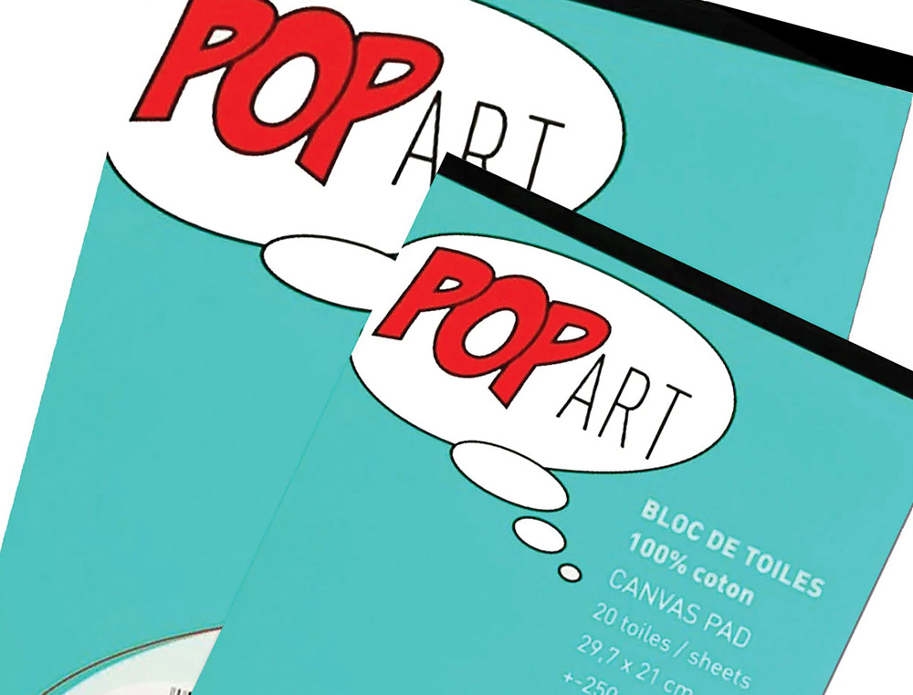 BLOC DE TOILES PÉBÉO POP ART COTON PEINTURE FORMAT A4 210X297MM 20F