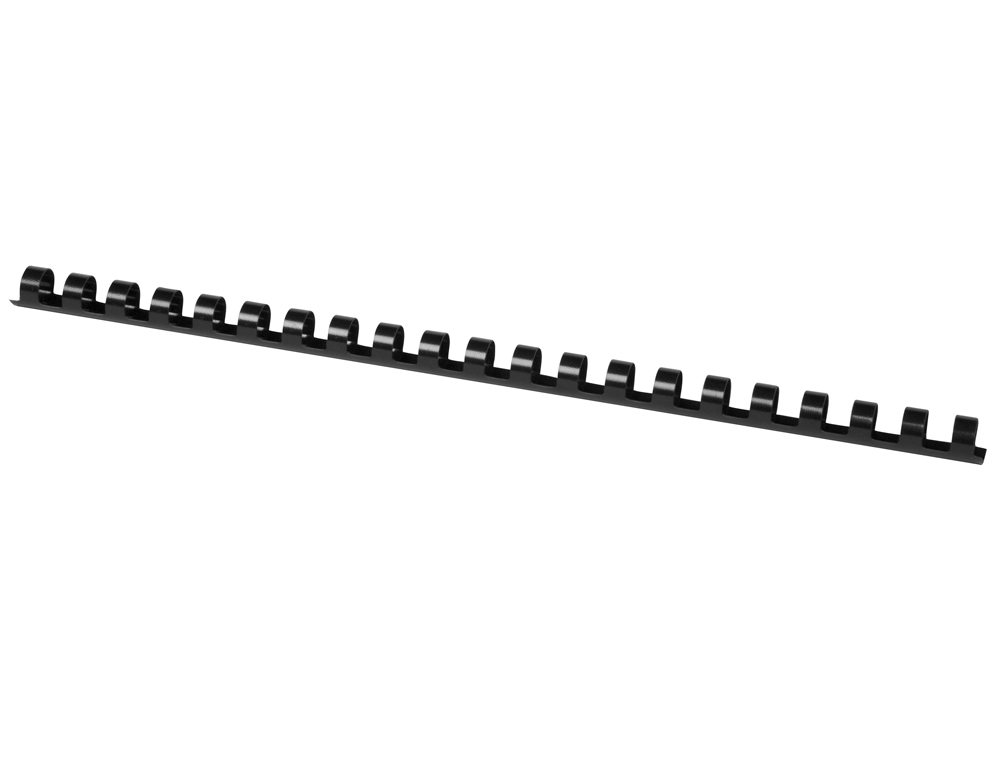 ANNEAU PLASTIQUE  RELIER Q-CONNECT CAPACIT 80F 12MM DIAMTRE COLORIS NOIR BOTE 100 UNITS