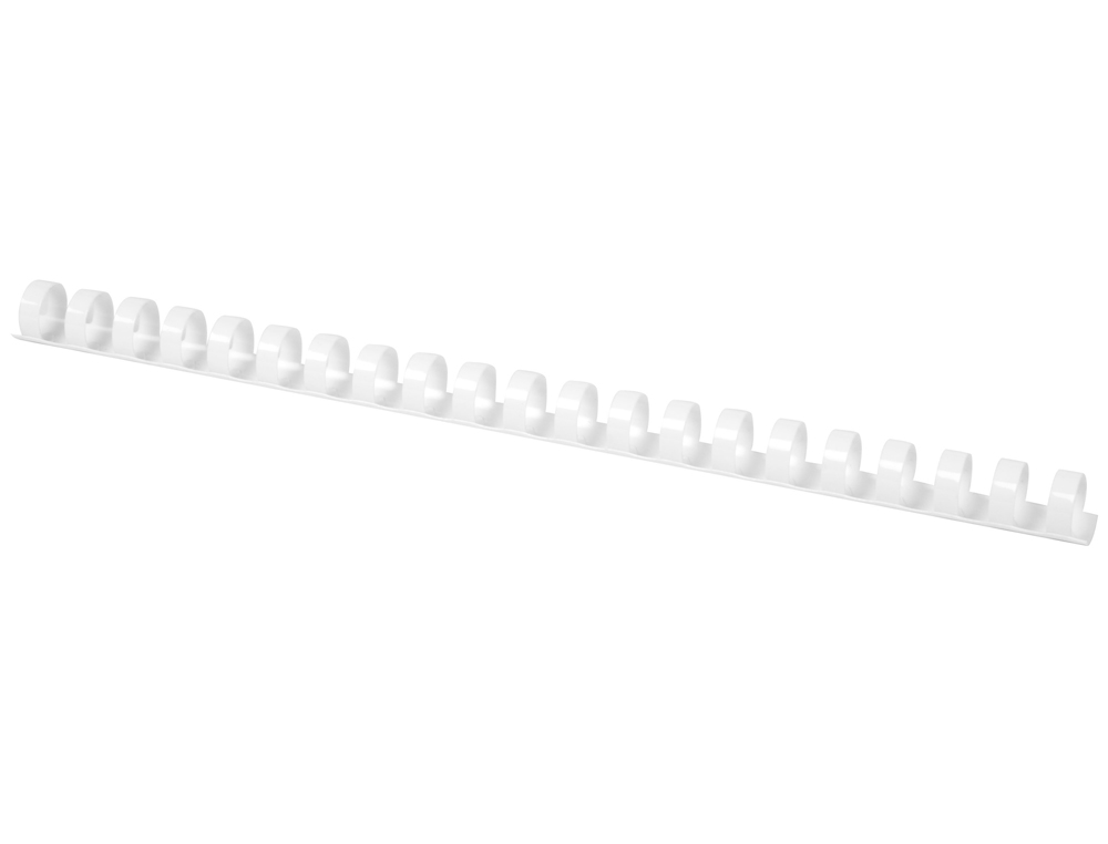 ANNEAU PLASTIQUE  RELIER Q-CONNECT CAPACIT 120F 16MM DIAMTRE COLORIS BLANC BOTE 50 UNITS