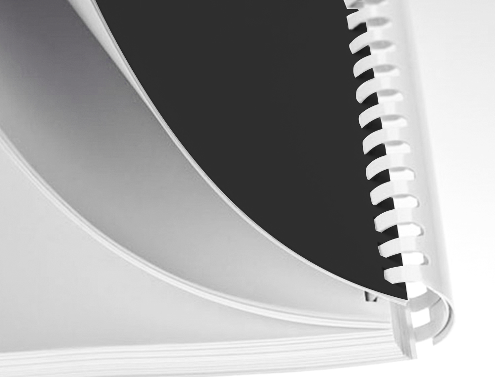 ANNEAU PLASTIQUE À RELIER Q-CONNECT CAPACITÉ 180F 22MM DIAMÈTRE COLORIS BLANC BOÎTE 50 UNITÉS