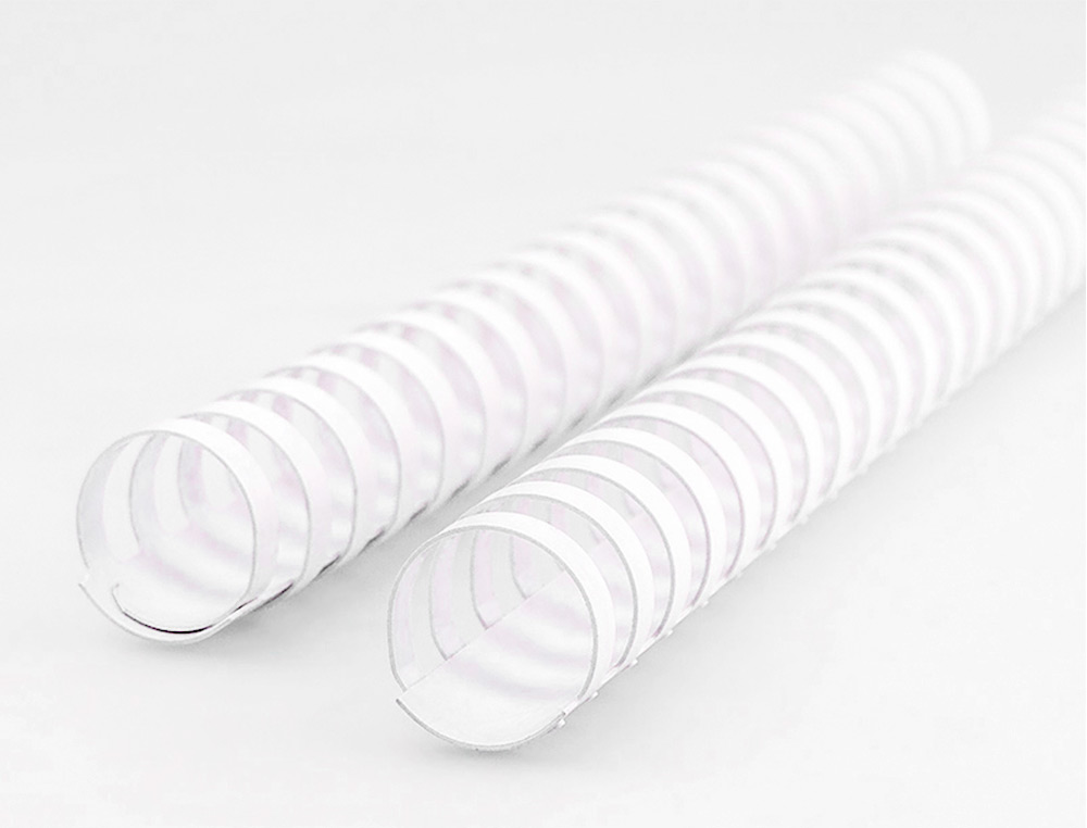 ANNEAU PLASTIQUE À RELIER Q-CONNECT CAPACITÉ 180F 22MM DIAMÈTRE COLORIS BLANC BOÎTE 50 UNITÉS