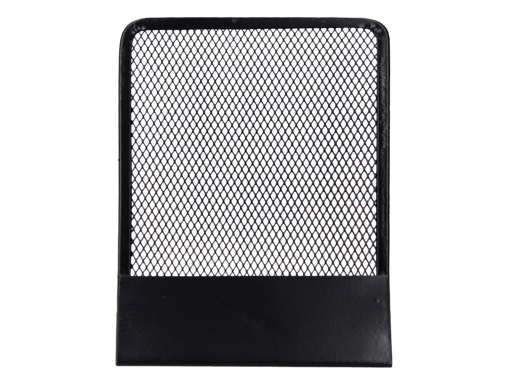 SERRE-LIVRES Q-CONNECT MAILLE MÉTALLIQUE EXCELLENT MAINTIENT DOCUMENTS JEU DE 2 SUPPORTS 135X152X165MM COLORIS NOIR