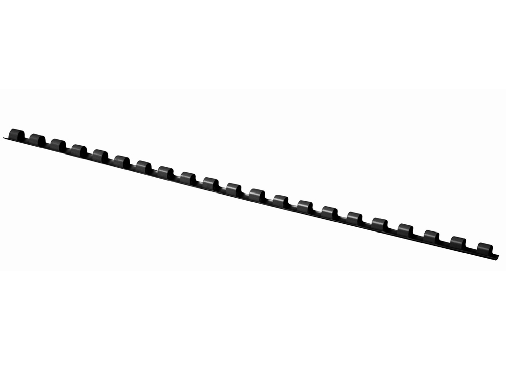 ANNEAU PLASTIQUE À RELIER Q-CONNECT CAPACITÉ 20F 6MM DIAMÈTRE COLORIS NOIR BOÎTE 100 UNITÉS