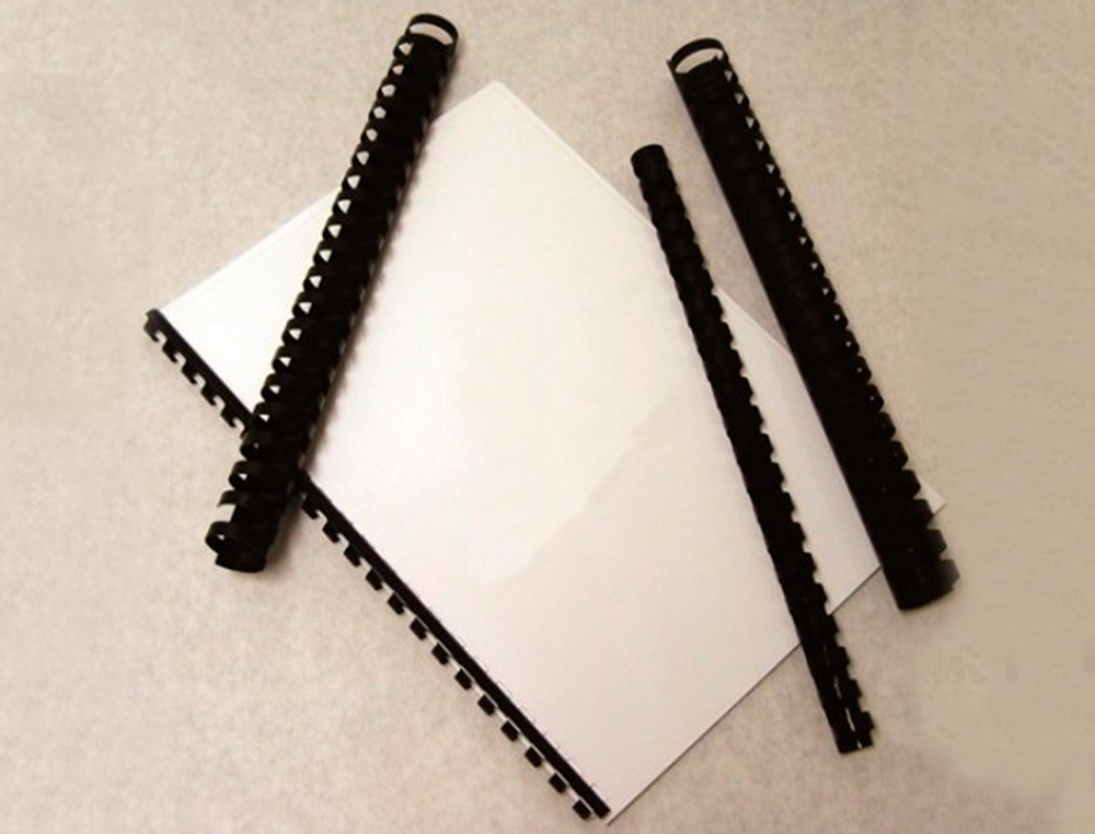 ANNEAU PLASTIQUE  RELIER Q-CONNECT CAPACIT 50F 10MM DIAMTRE COLORIS NOIR BOTE 100 UNITS
