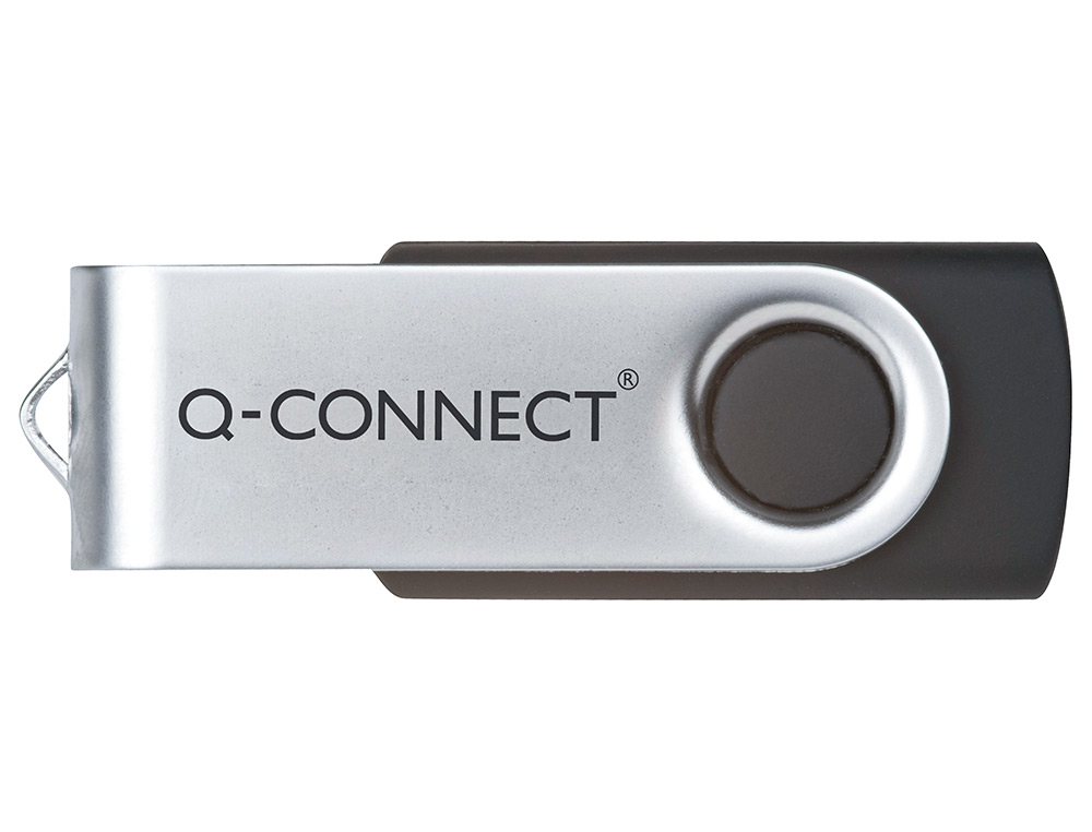 CLÉ USB Q-CONNECT 2.0 16GB VITESSE LECTURE 18MB/S ÉCRITURE 8MB/S CAPUCHON ROTATIF