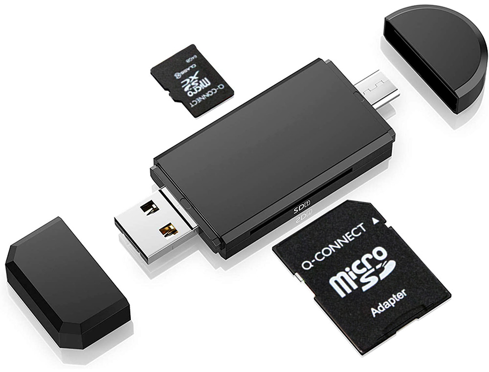 CARTE MICRO Q-CONNECT SDHC ADAPTATEUR SD CAPACITÉ 32GB CLASSE 4 TÉLÉPHONES PORTABLES TABLETTES