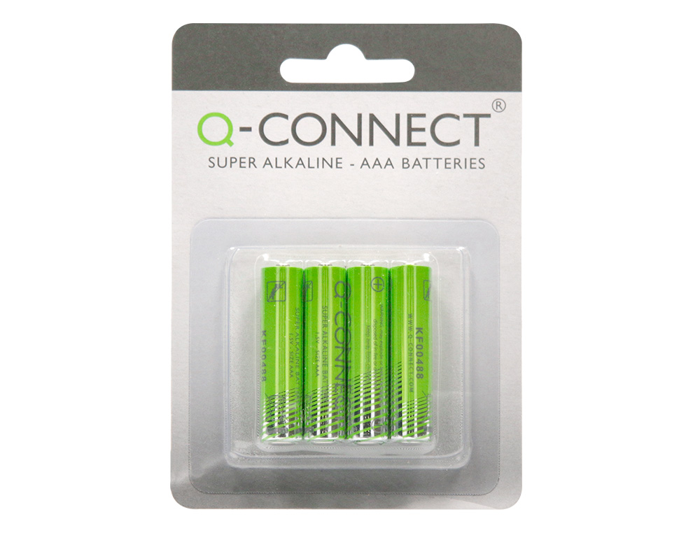 PILE Q-CONNECT ECONOMIQUE CAPACITÉ 1.5V I.C.E. LR03 TAILLE AAA BLISTER 4 UNITÉS