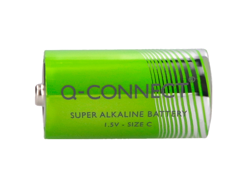 PILE Q-CONNECT ÉCONOMIQUE CAPACITÉ 1.5V I.C.E. LR14 TAILLE C BLISTER 2 UNITÉS
