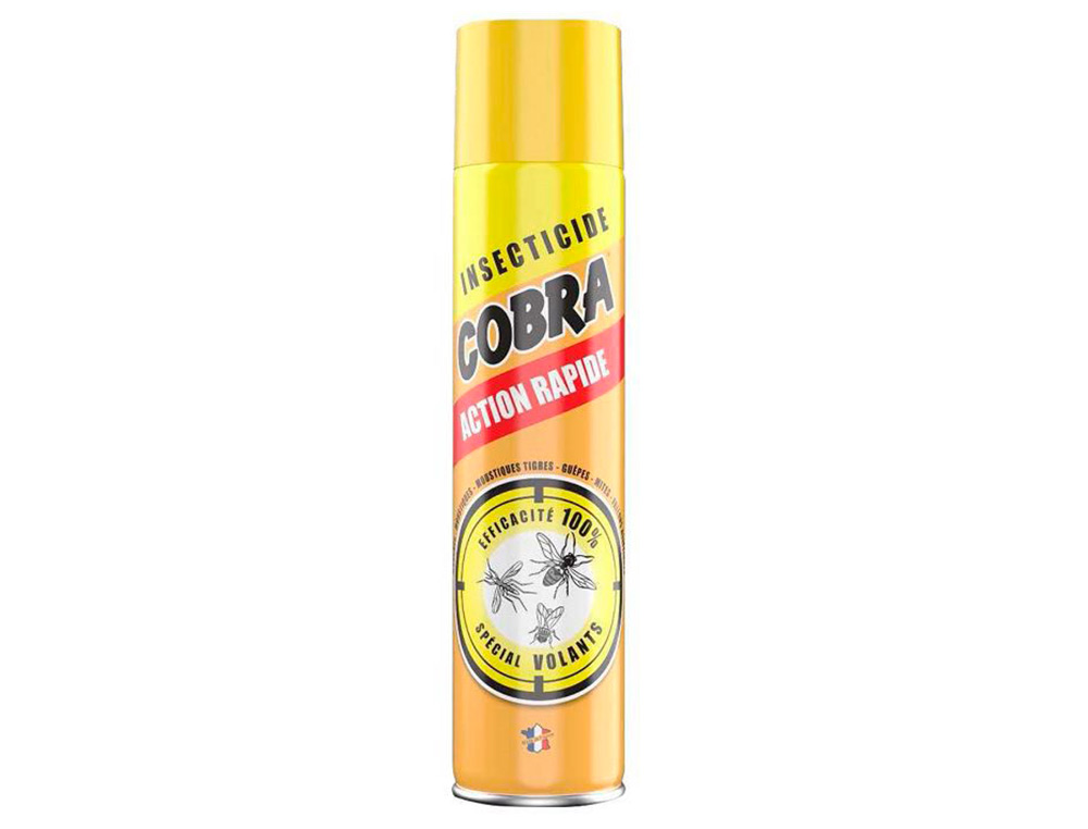 INSECTICIDE COBRA INSECTES VOLANTS EFFICACITÉ IMMÉDIATE LONGUE DURÉE AÉROSOL 750ML