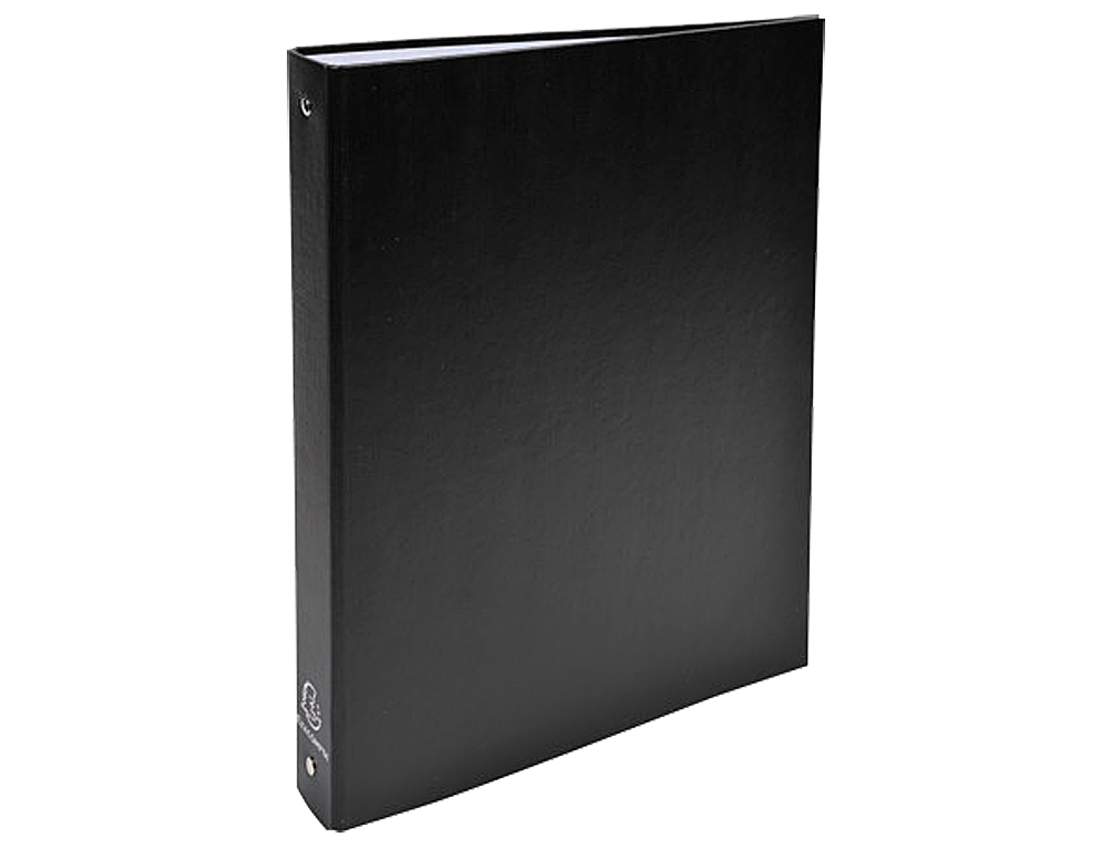 CLASSEUR EXACOMPTA 4 ANNEAUX 30MM A4 CARTE REMBORDÉE PVC DOS 40MM COLORIS NOIR