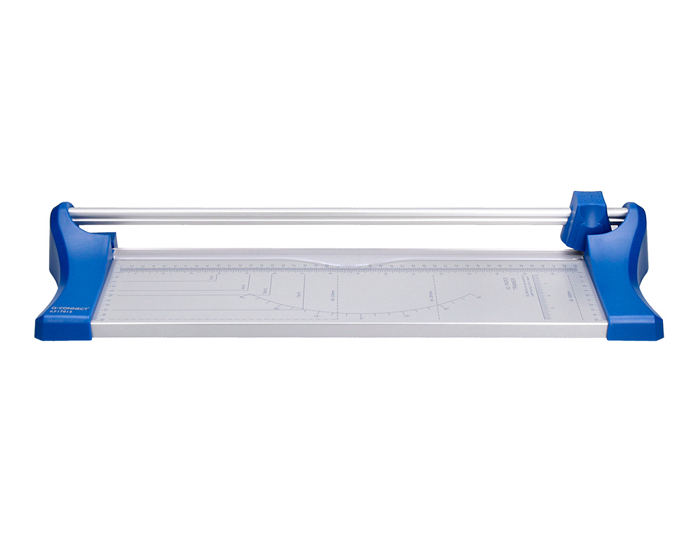 ROGNEUSE Q-CONNECT A3 10F BASE ACIER LAME ROTATIVE AIG UISÉE AUTOMATIQUE TABLE IMPRIMÉE GUIDE ANGLE 440X157MM
