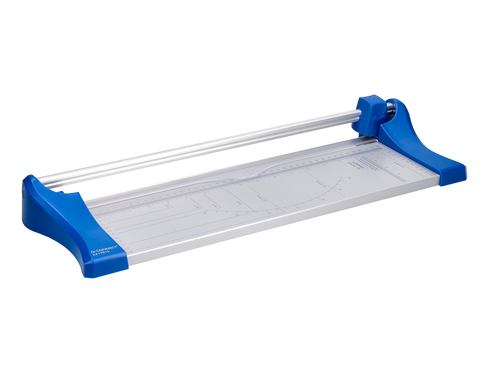 ROGNEUSE Q-CONNECT A3 10F BASE ACIER LAME ROTATIVE AIG UISÉE AUTOMATIQUE TABLE IMPRIMÉE GUIDE ANGLE 440X157MM