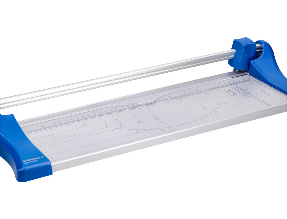 ROGNEUSE Q-CONNECT A3 10F BASE ACIER LAME ROTATIVE AIG UISÉE AUTOMATIQUE TABLE IMPRIMÉE GUIDE ANGLE 440X157MM