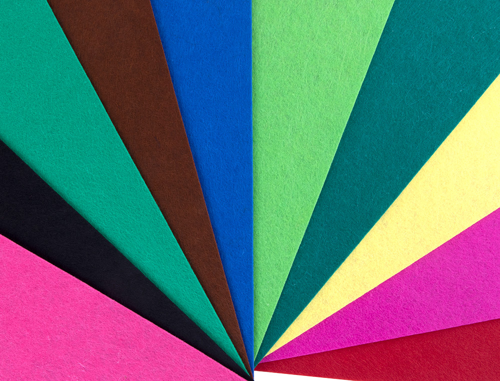 FEUTRINE LIDERPAPEL A4+ 240X315MM 180G ÉPAISSEUR 1.5MM COLORIS ASSORTIS BLOC 10 PLAQUES