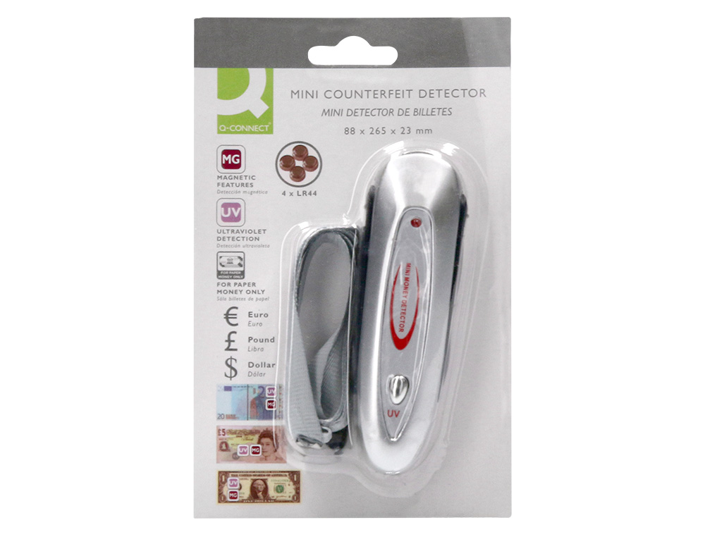DÉTECTEUR MINI Q-CONNECT FAUX BILLETS