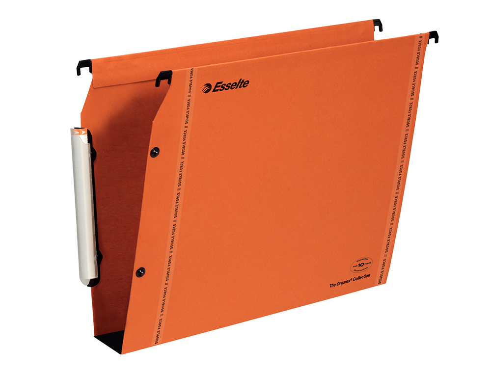 DOSSIER SUSPENDU ESSELTE DUAL KRAFT LMG 240G ARMOIRE ENTRAXE 330MM H275MM FOND 50 COLORIS ORANGE BOÎTE 25 UNITÉS