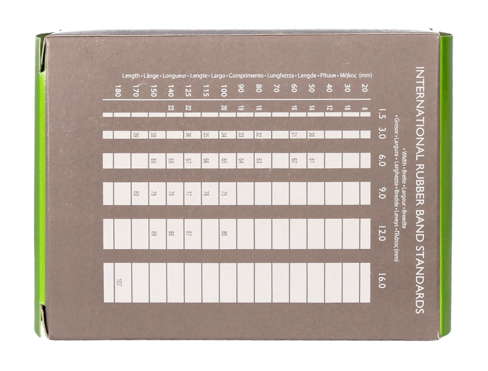 BRACELET CAOUTCHOUC Q-CONNECT N.9 90X2MM BOÎTE FENÊTRE 100G