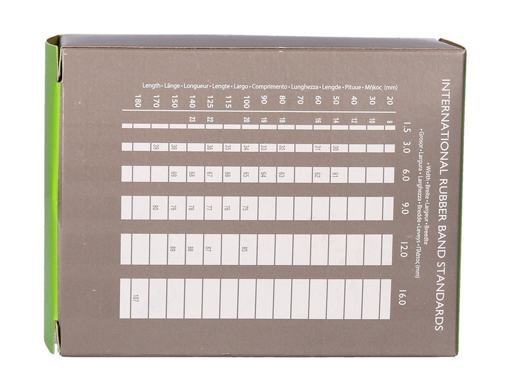 BRACELET CAOUTCHOUC Q-CONNECT N.15 150X2MM BOÎTE FENÊTRE 100G