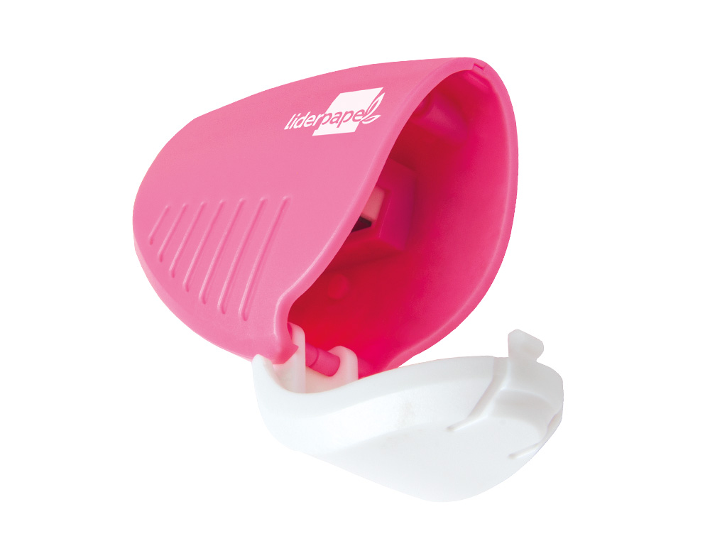 TAILLE-CRAYON LIDERPAPEL PLASTIQUE RÉSERVOIR À COPEAUX NON DÉTACHABLE 1 USAGE COLORIS ASSORTIS