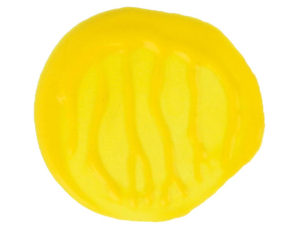 GOUACHE SCOLAIRE LIDERPAPEL LIQUIDE LAVABLE FERMETURE SÉCURITÉ BRILLANTE COLORIS JAUNE FLACON 1000ML