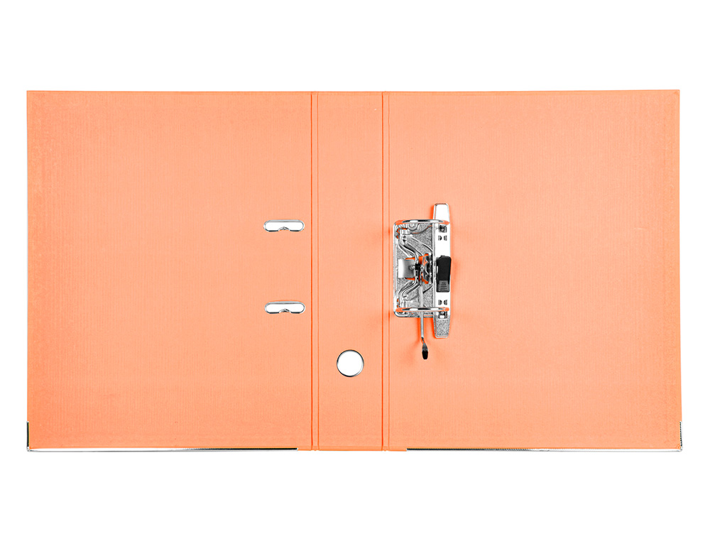 CLASSEUR LEVIER LIDERPAPEL DOCUMENTA A4+ CARTON REMBORDE DOS 75MM RADO METALLIQUE      COLORIS ORANGE