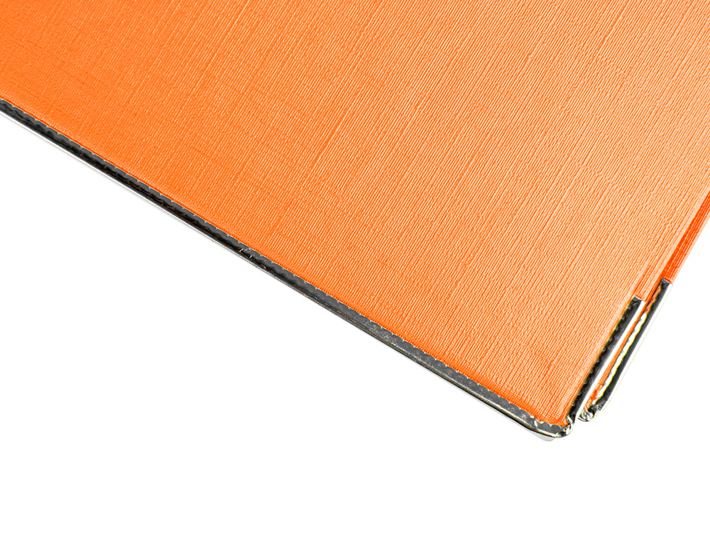 CLASSEUR LEVIER LIDERPAPEL DOCUMENTA A4+ CARTON REMBORDE DOS 75MM RADO METALLIQUE      COLORIS ORANGE