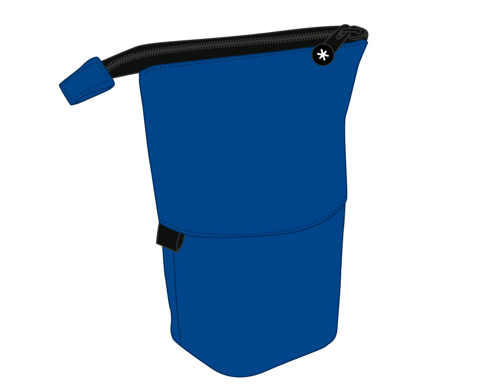 TROUSSE LARGE ANTARTIK AVEC POCHE FRONTALE GRANDE         OUVERTURE 110X85X200 MM BLEU