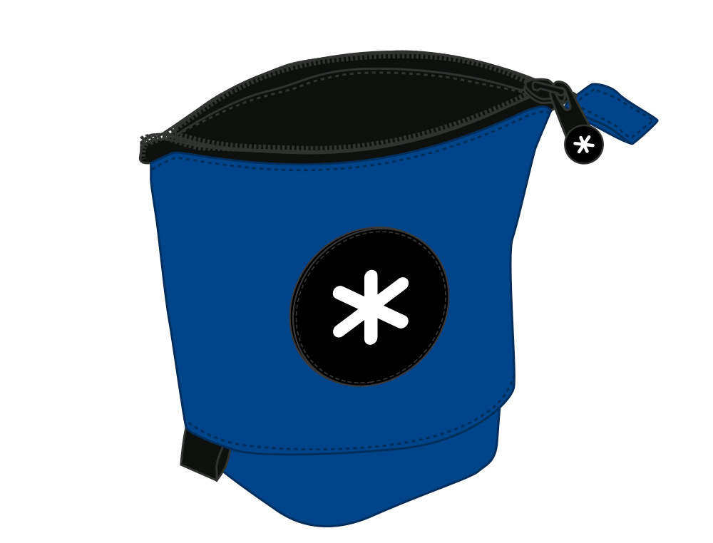 TROUSSE LARGE ANTARTIK AVEC POCHE FRONTALE GRANDE         OUVERTURE 110X85X200 MM BLEU