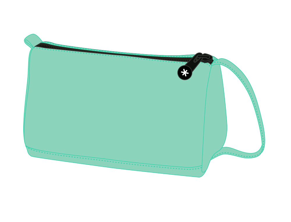 TROUSSE LARGE ANTARTIK AVEC POCHE FRONTALE GRANDE OUVERTURE 110X85X200 MM MENTHE