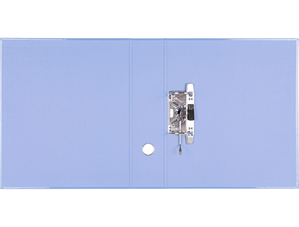 CLASSEUR A LEVIER LIDERPAPEL A4 COLOR SYSTEM DOS DE 80 MM  COLORIS BLEU CIEL