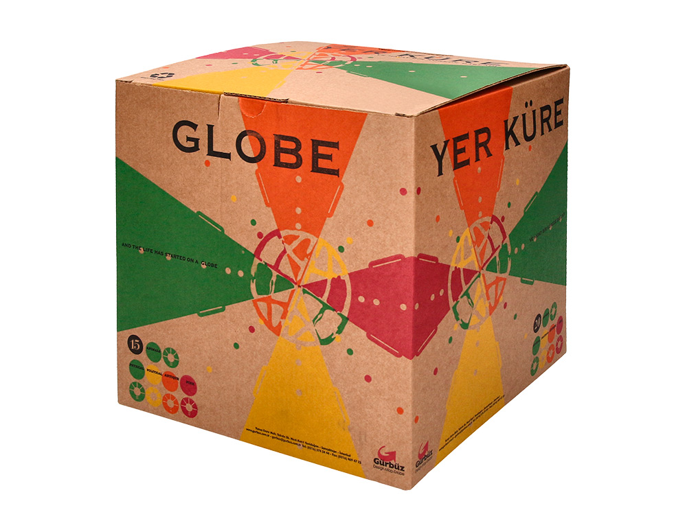 GLOBE TERRESTRE LIDERPAPEL CARTE PHYSIQUE FR DIAMETRE 15 CM